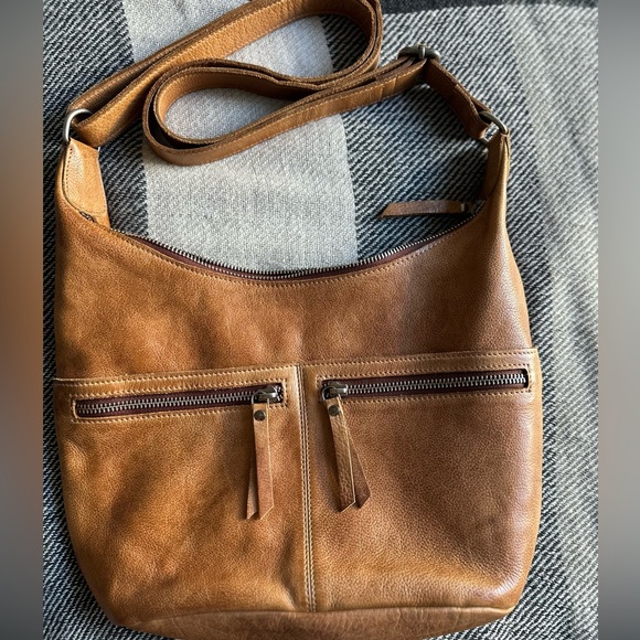 Latico Brown Leather Shoulder Bag - Picture 5 of 6